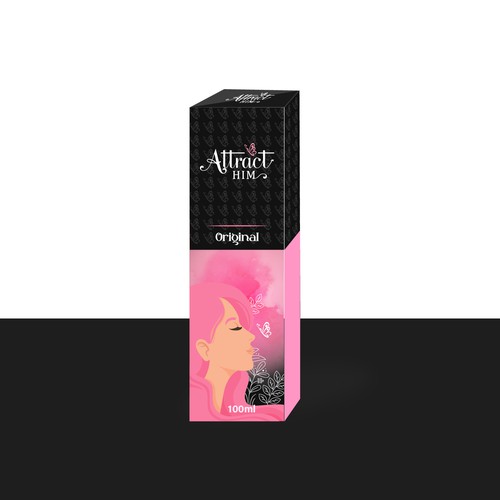 Design Perfume Box and Label for "Attract Him" scent to appeal to women Design by chinmoydesigns