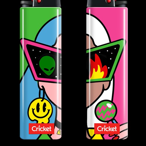 Create Art on a Lighter: Astrology, Y2K, Rave & Aliens! [multiple winners] Design by majavillosa