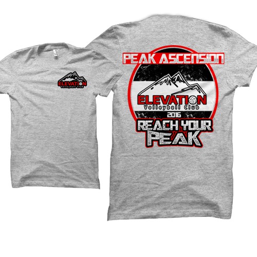 Youth Volleyball Camp TShirt Design "Peak Ascension" Tshirt contest