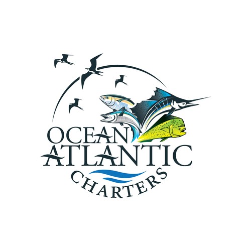 Offshore fishing charter business seeks logo! cool fun design using the  ocean and fishing as a theme, Logo design contest