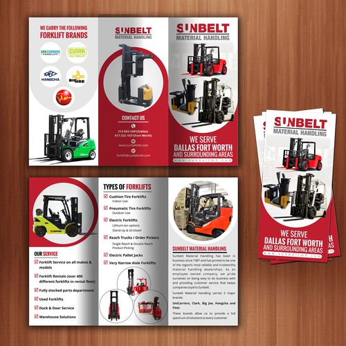 We Need A Powerful Brochure For A Forklift Dealership Design by The 3colors