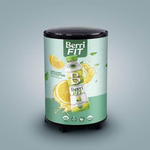 Branded Beverage Cooler Design by sougatacreative