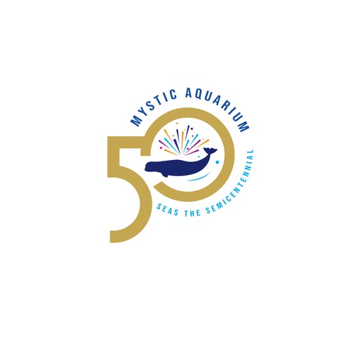 Mystic Aquarium Needs Special logo for 50th Year Anniversary Diseño de D.Silva