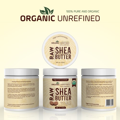 Create an Eye Catching "Organic Shea Butter label" that will draw