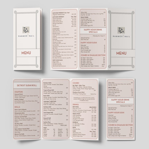 Mid-Century Modern Menu