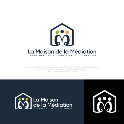 "Créez un logo design pour la Maison de la Médiation: l'art de l'accord, la culture du compromis!" winning Logo design by fajri99