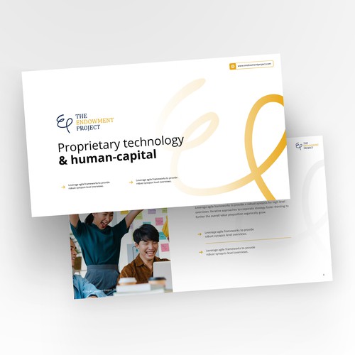 Create a Clean and Professional Pitch Deck PowerPoint Template Design von Rockslide