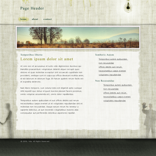 One page Website Templates Design por Daniel-designs