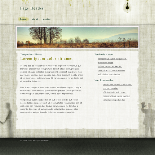 One page Website Templates Design by Daniel-designs