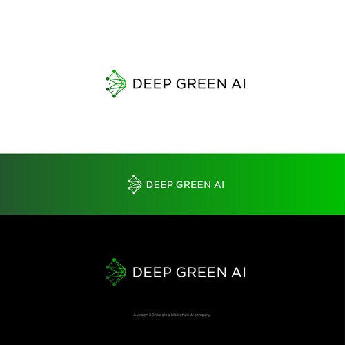 Design Blockchain AI logo v2.0 redesign di benyairdesign