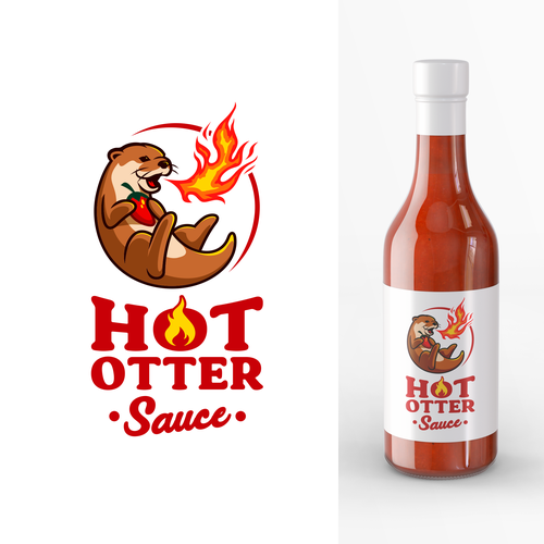 Design a Hot Sauce logo with an Otter Design by illergo