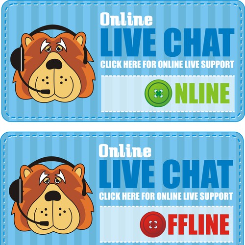 Design a "Live Chat" Button デザイン by Tonjoo™