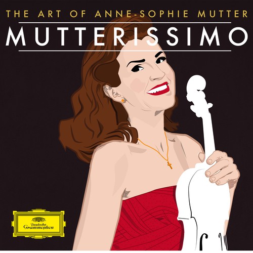 Illustrate the cover for Anne Sophie Mutter’s new album Design von Guido_Astolfi