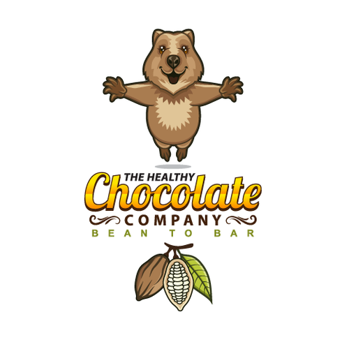 The Healthy Chocolate Company needs our happy mascot to be drawn and immortalised. Design by The Magical