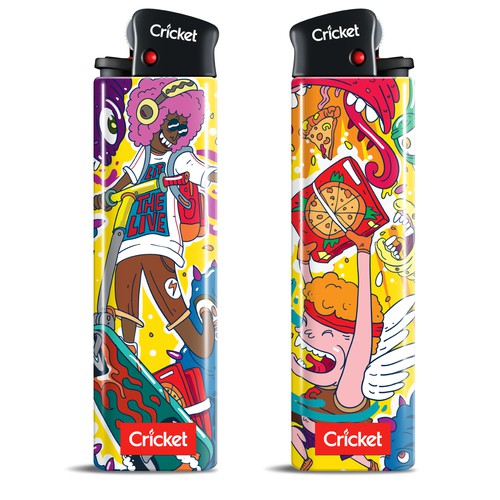 Create illustrations for a limited collection of Cricket Lighters (Multiple Winners) Design by nymnF