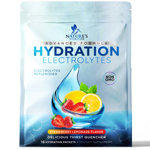 Refreshing Hydration Electrolytes Design Needed for Nature's Nutrition Design by agooshe