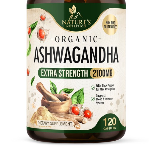 Ashwagandha Design Needed for Nature's Nutrition Design by UnderTheSea™