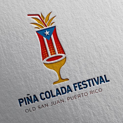 Design Piña Colada Festival Logo and Branding Package por smitadesign