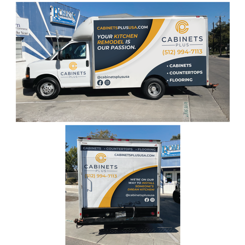 Cabinets Plus Van Wrap Design by designsbymark