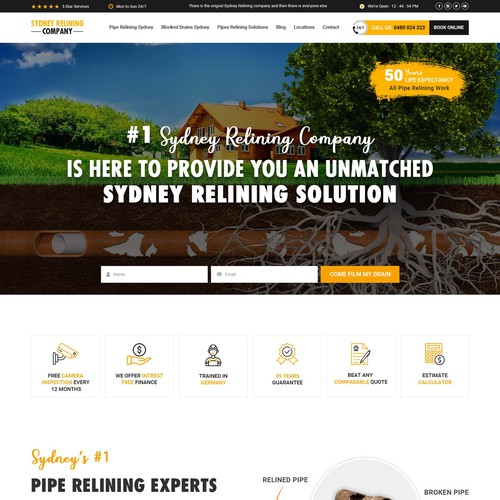 ⭐ SYDNEY PLUMBING COMPANY NEEDING FRESH NEW WEBSITE Design by Webwooter™