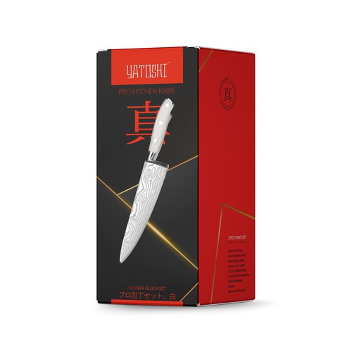 Yatoshi Knives Yatoshi 5 Knife Set - Pro Kitchen Knife Set Ultra