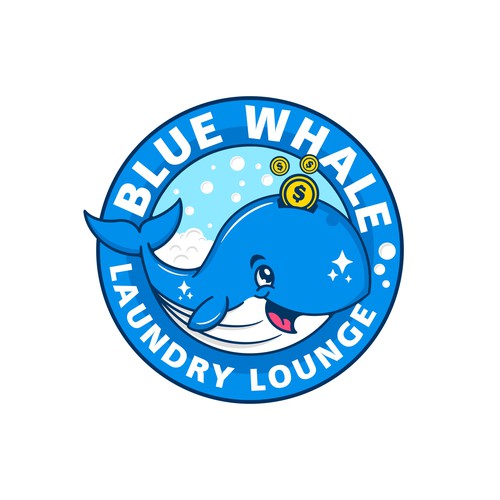 Unleash Your Creativity, Logo Design for "Blue Whale Laundry Lounge" Design by Riza S