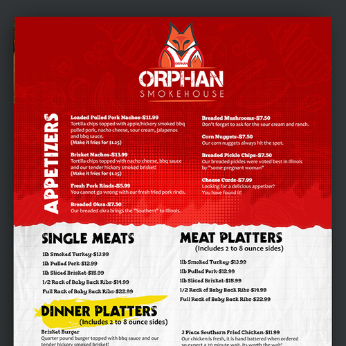Bright colorful menu to catch the attention of EVERYONE! Design von Smarika Ahuja ❤
