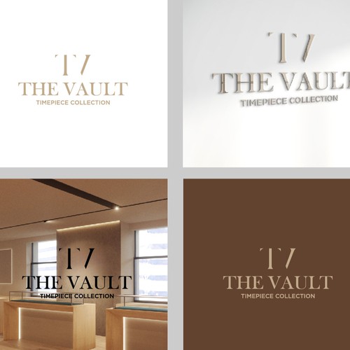 The Vault | Timepiece Collection Logo Contest Design by V4L ™