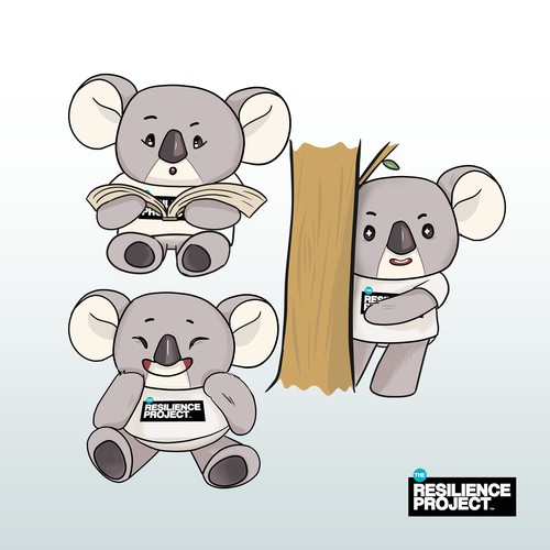 Koala mascot illustrations, suitable for 3-5 year olds. Design réalisé par gitaastalfa