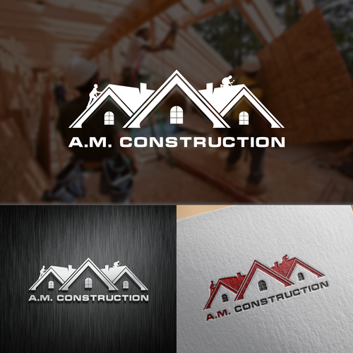 Next level Construction Logo for Home Improvement business "A.M. Construction" Design by sultan wisnu sadewa