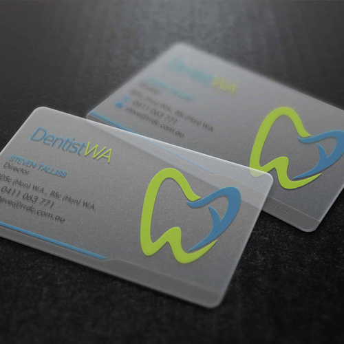 create professional cards for our dental business Design réalisé par grintdeveraux