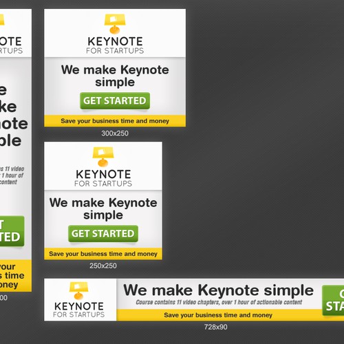 Create the next banner ad for Keynote for Startups Diseño de Richard Owen