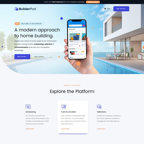 Landing page design contest entry by Webwooter™