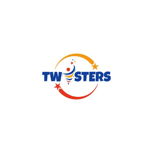 Twister Gymnastics Logo Rebrand - Modern, Exciting, Clean Logo Update for Kids Gymnastics Facility Design by KEN™