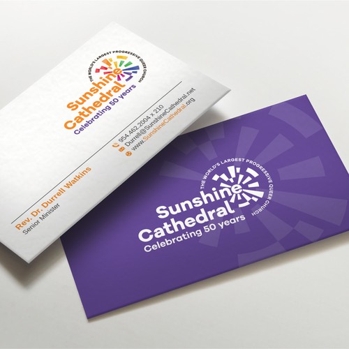 Business Card for Growing Progressing LGBTQ Church Design by LAXMI DESIGNHUB