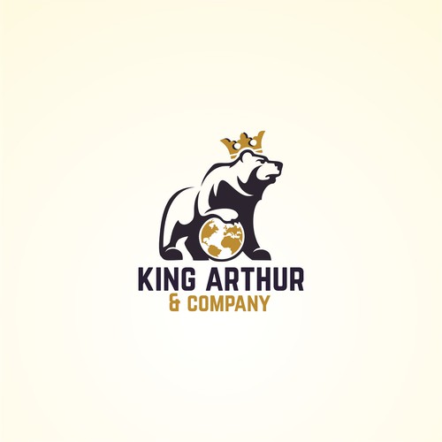 Need an iconic bear logo for King Arthur & Company. Design by Zamzami