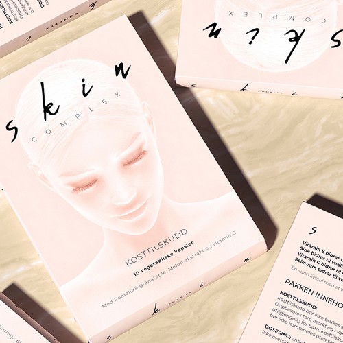 Box design for a advanced skin care supplement Design by Meln