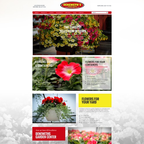 Create a landing page for a growing Independent Garden Center Design by idea@Dotcom