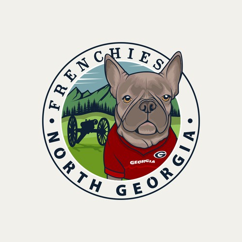 Purebred French bull dog logo to appeal to breeders and aspiring pet owners Design by dannyoval