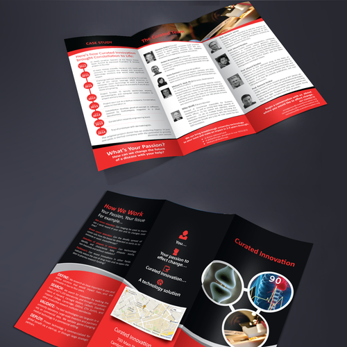 Create a brochure for an innovation lab that delivers technology that will change lives Design by SumaiyaD