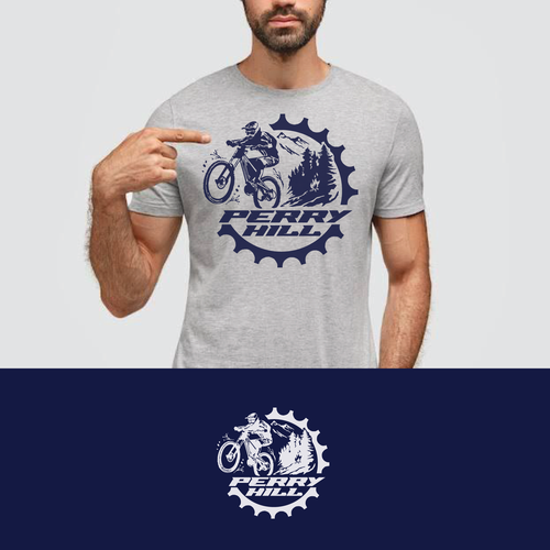 Mountain Bike Trail T Shirt Design Design by PUJYE-O