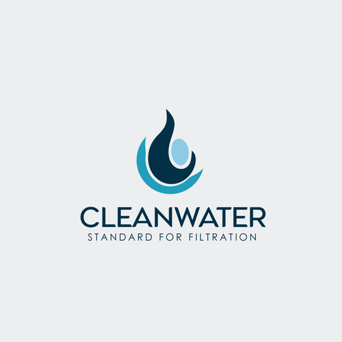 Simple Clean Logo for Water Filtration Company Design by desh_sign