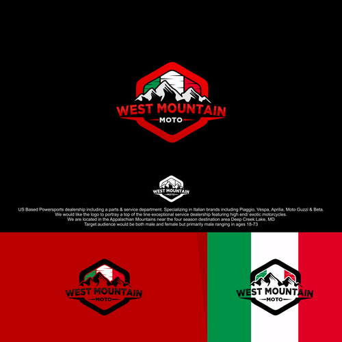 Destination Italian Powersports dealership looking for logo redesign. Diseño de :: obese ::