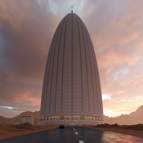 3-d rendering of an arcology, 3D contest