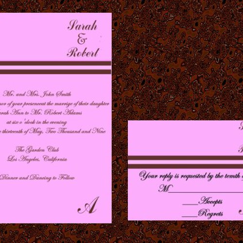 Letterpress Wedding Invitations Design von william1908