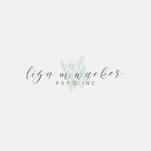 Psychologist needing a delicate, feminine watercolor style tree, branch or leaf logo デザイン by AnaLogo