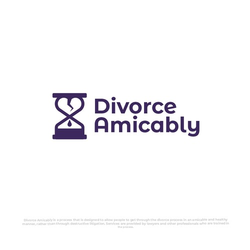 Logo for a new, healthy way for reasonable people to divorce Design by Zatul