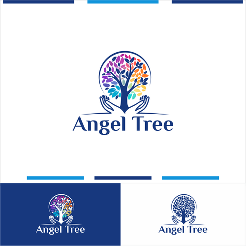 A non-profit logo called Angel Tree Design by hidden meanings