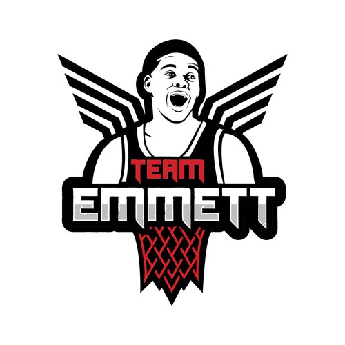 Basketball Logo for Team Emmett - Your Winning Logo Featured on Major Sports Network Réalisé par Web Hub Solution