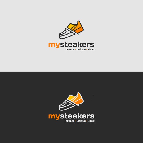 Create a hip and young logo for a unique SNEAKER DIY product Design réalisé par MikeeWk